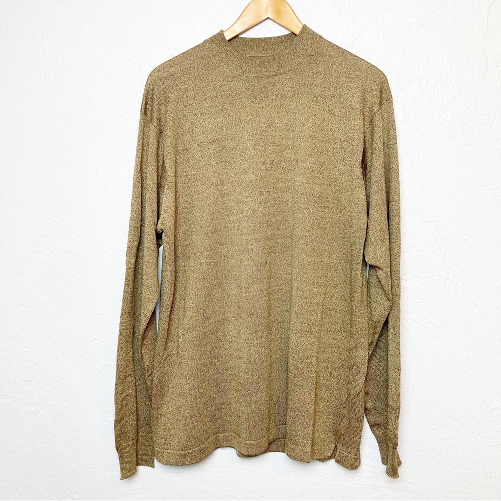 Bachrach 100% Silk Sweater VTG Large mock neck Sweater